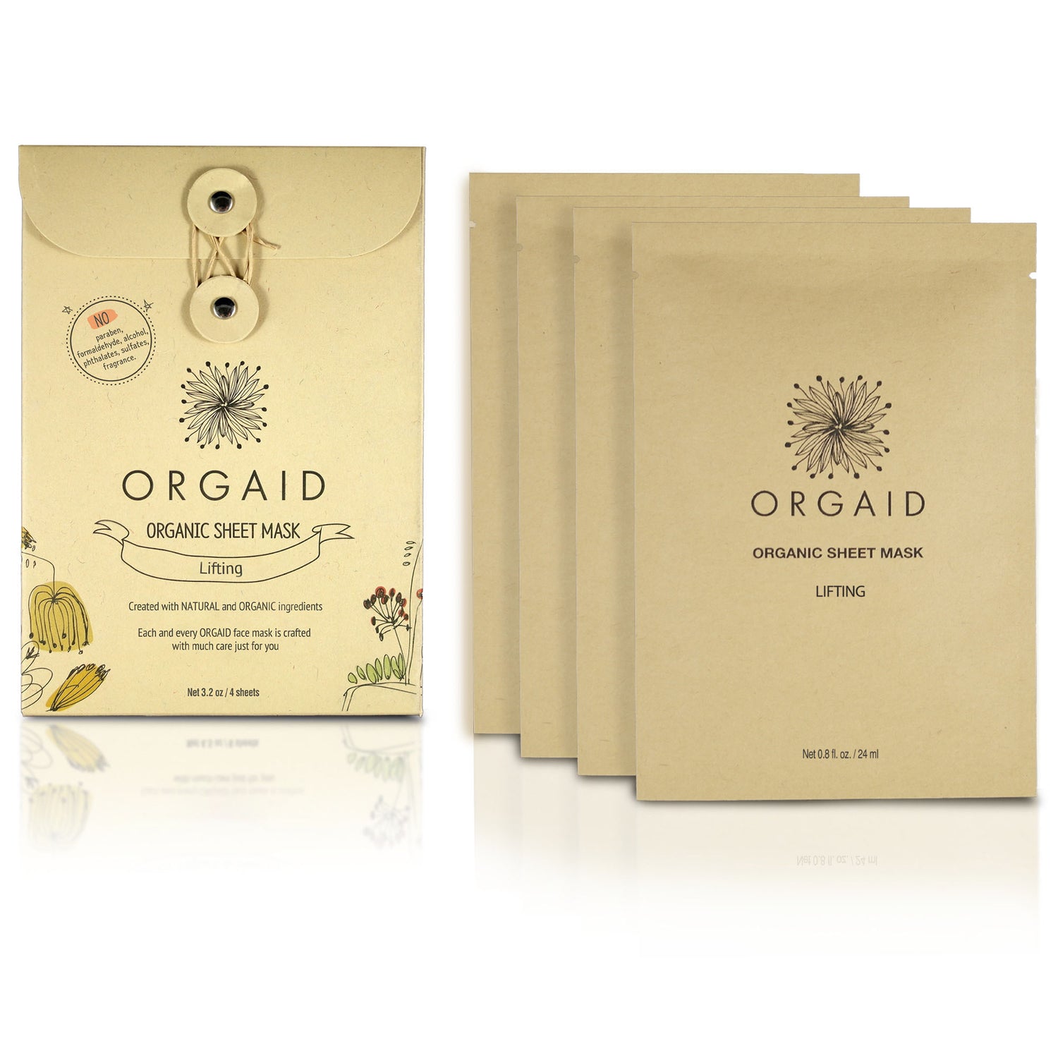 【ORGAID】エッセンスリフトマスク（4枚入りBOX）